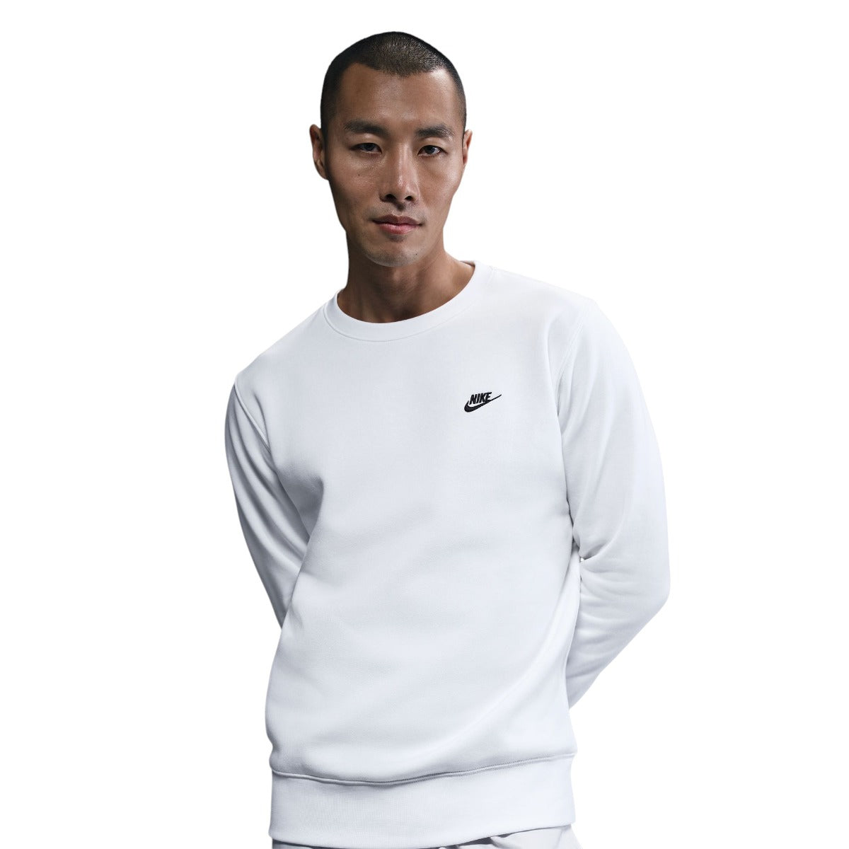 Club Fleece Crew Sweat White