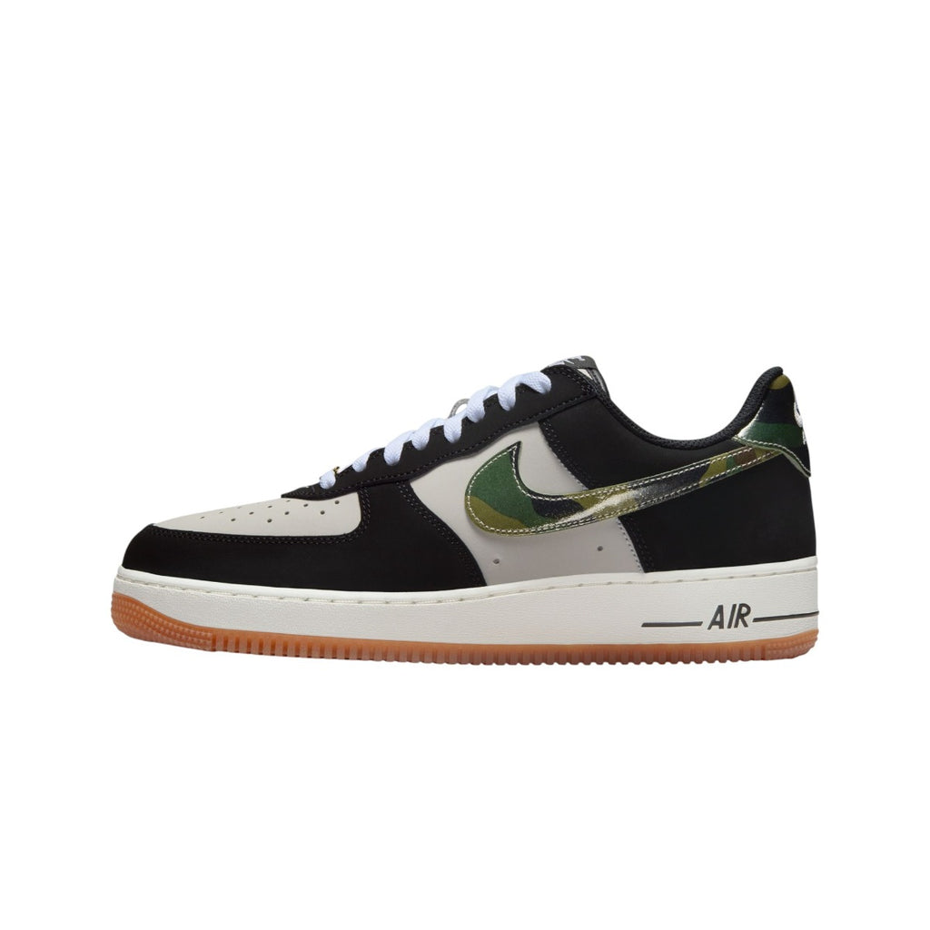 Air Force 1 Low '07 Lv8 Black Patent Camo Swoosh