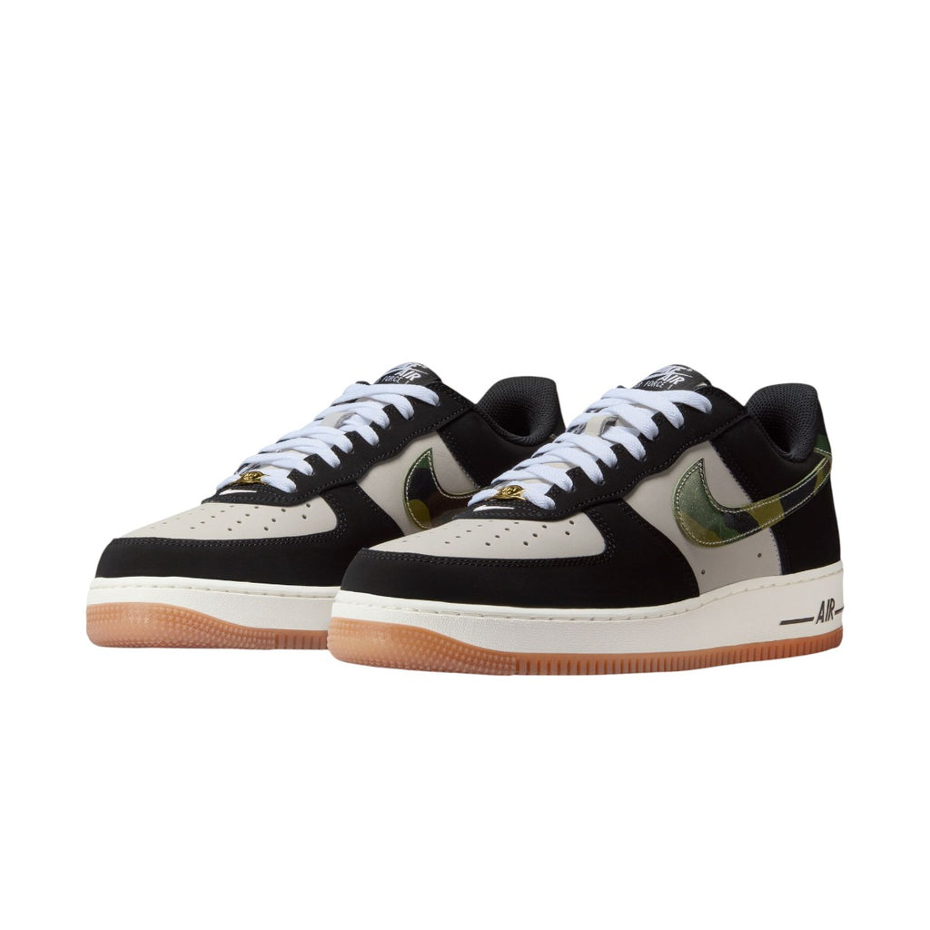 Air Force 1 Low '07 Lv8 Black Patent Camo Swoosh