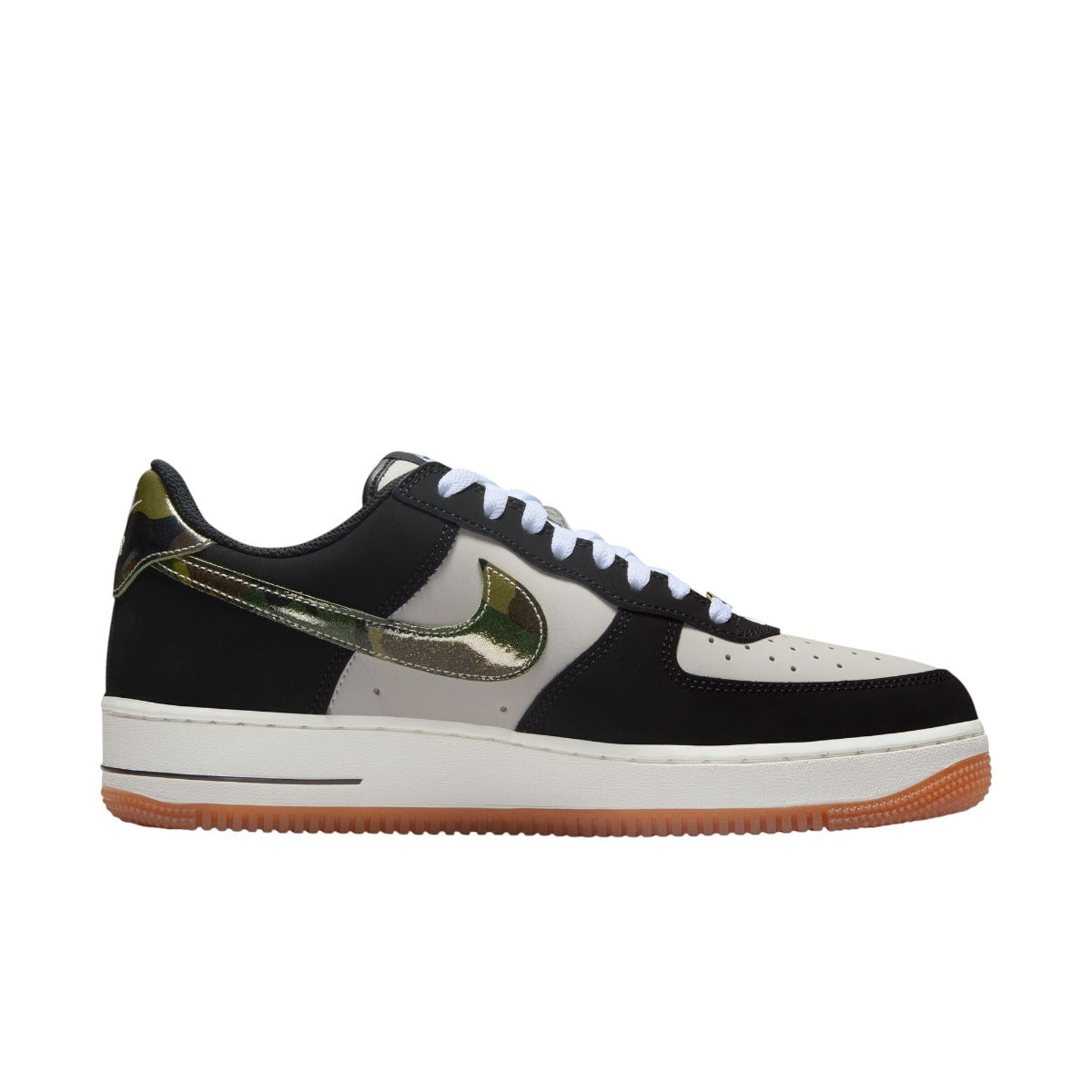Air Force 1 Low '07 Lv8 Black Patent Camo Swoosh
