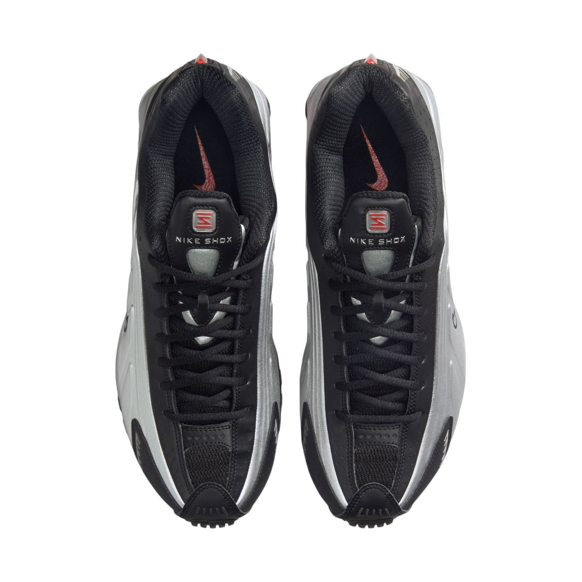 Shox R4 Black & Metallic Silver