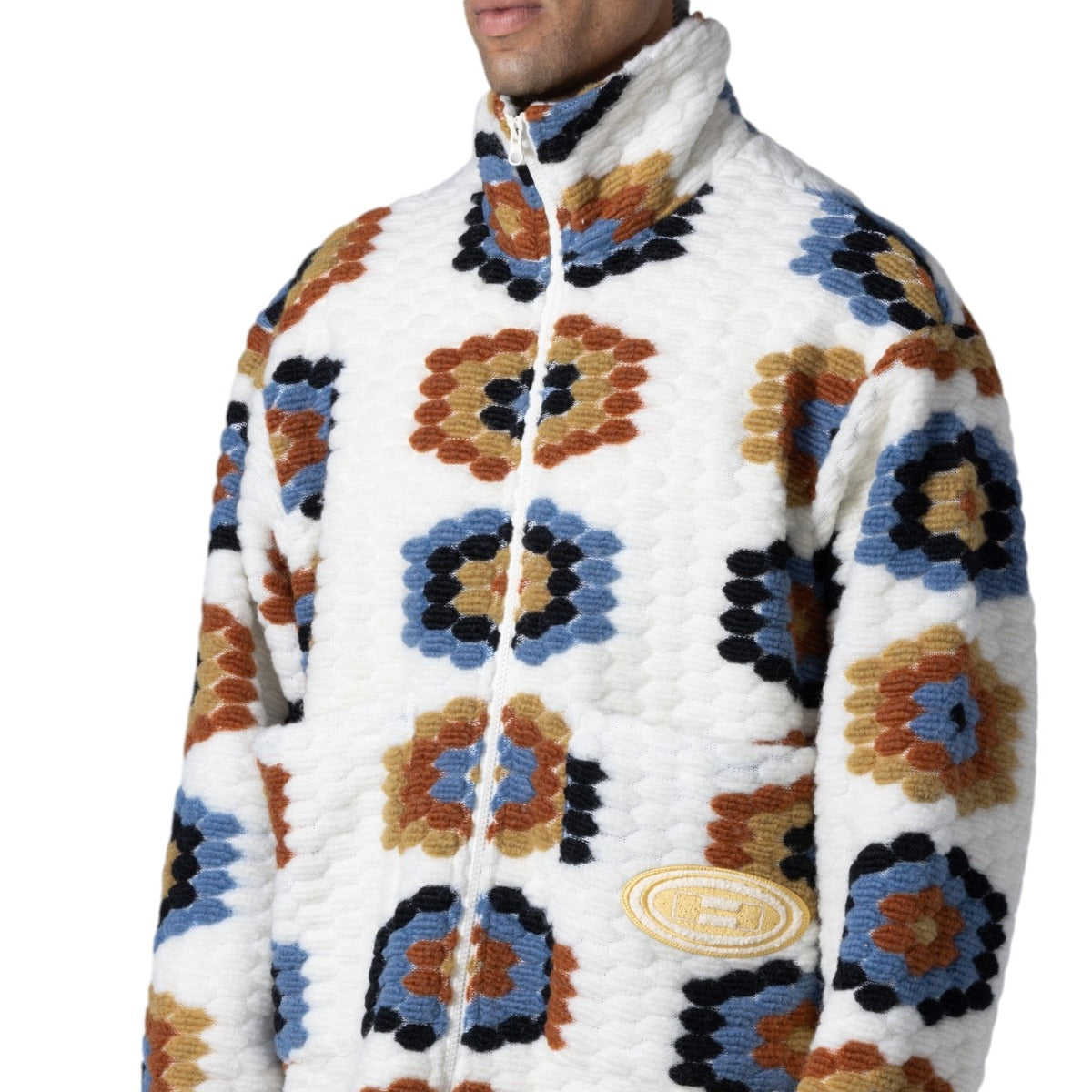 Textured Fu   Zip Jacket