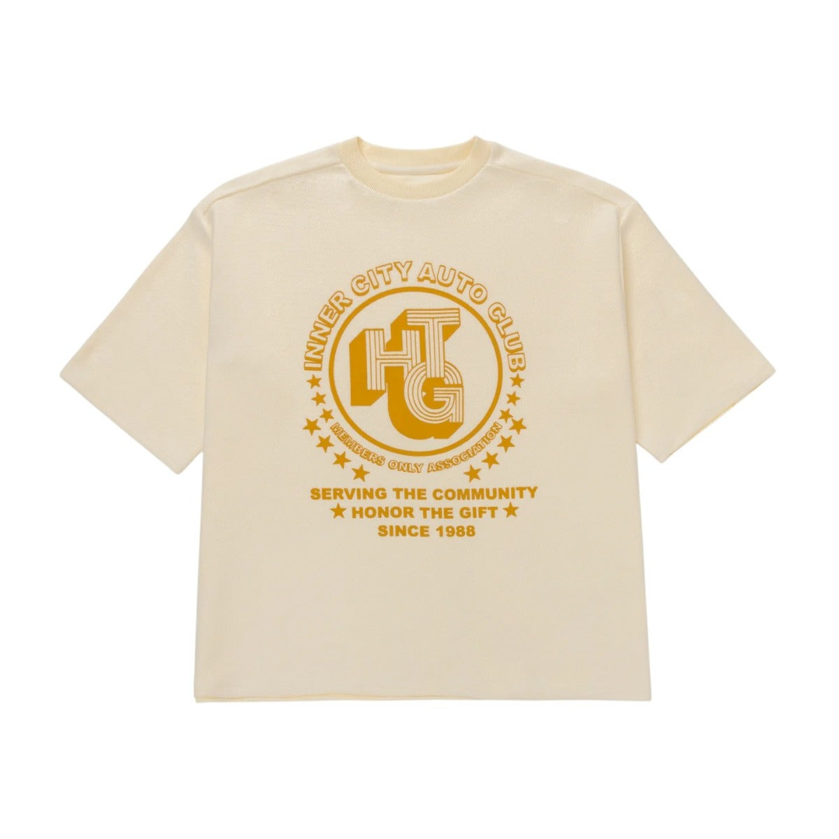 Association Herringbone Tshirt White