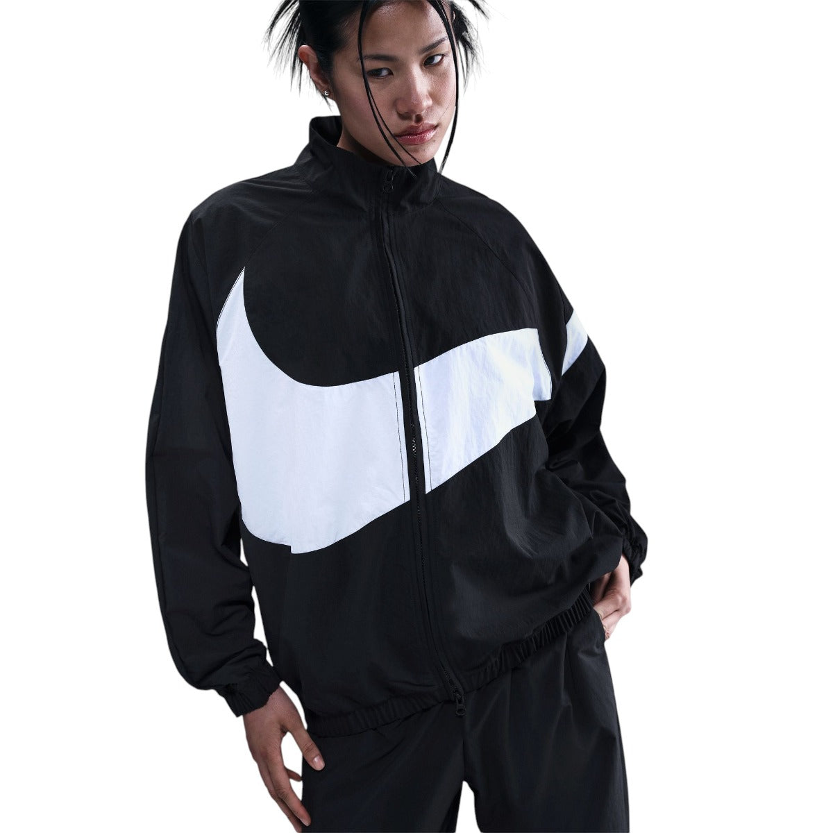 Sportswear Oversized Woven Jacket Black