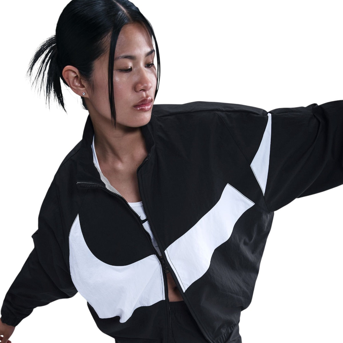 Sportswear Oversized Woven Jacket Black