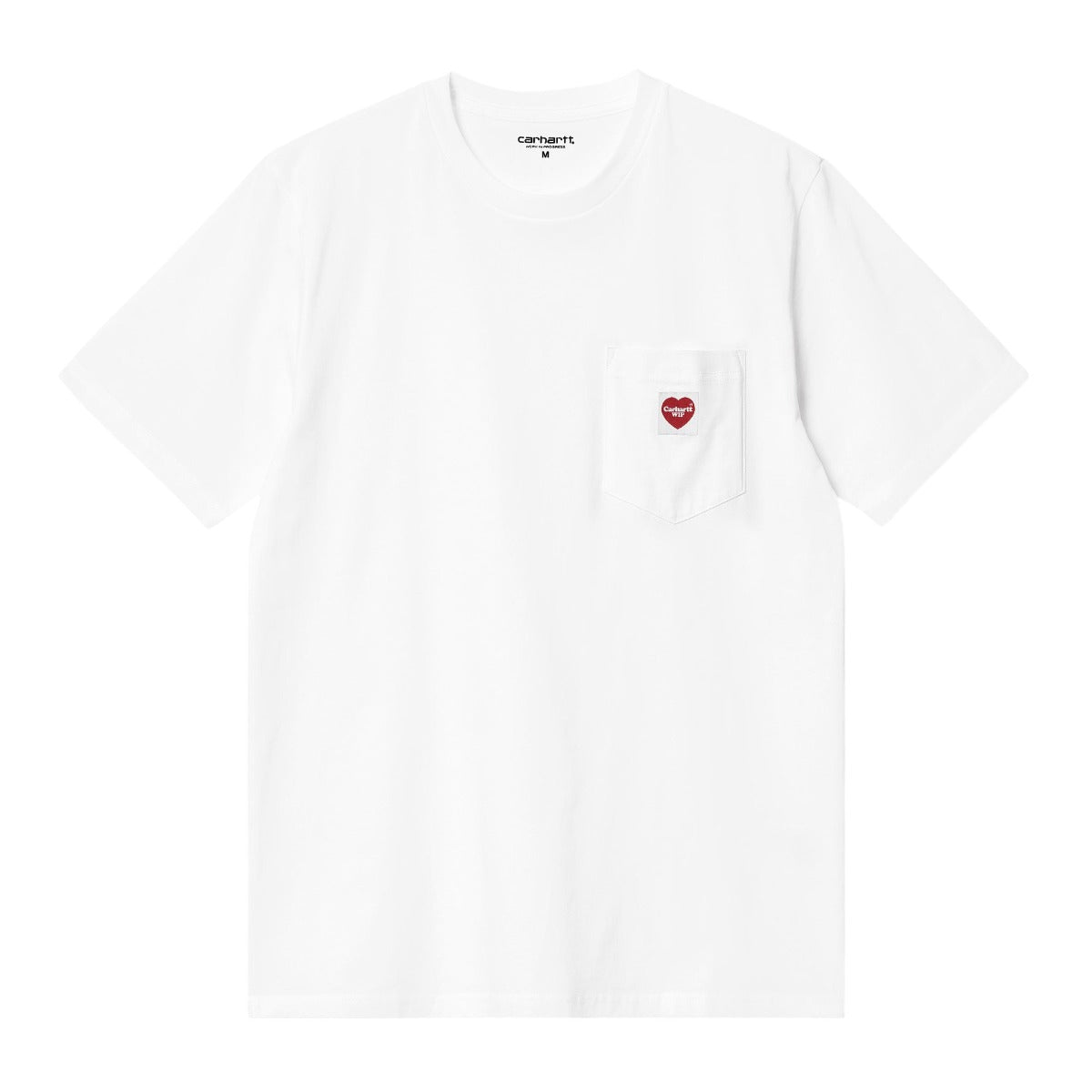 S/s Pocket Heart Tshirt White