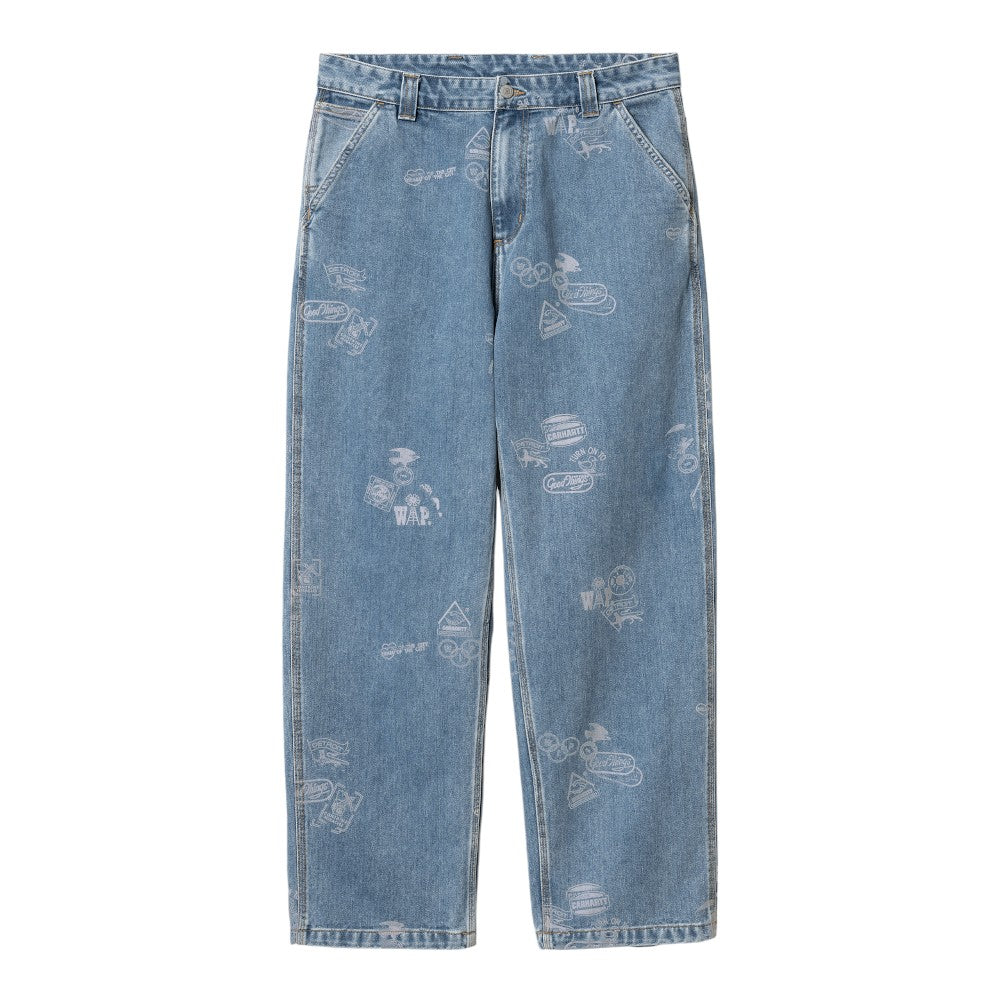 Stamp Pant Blue   N/a