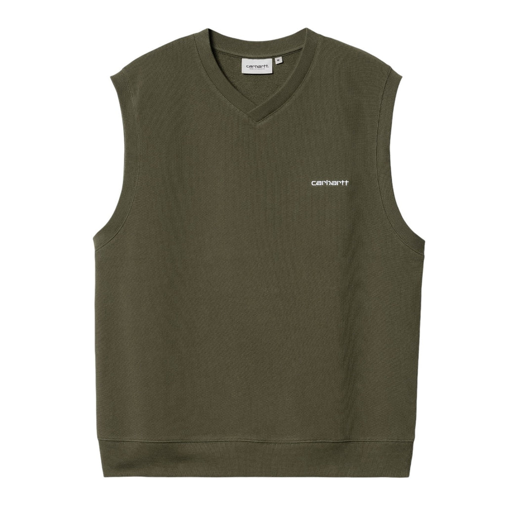 Script Vneck Vest Sweat