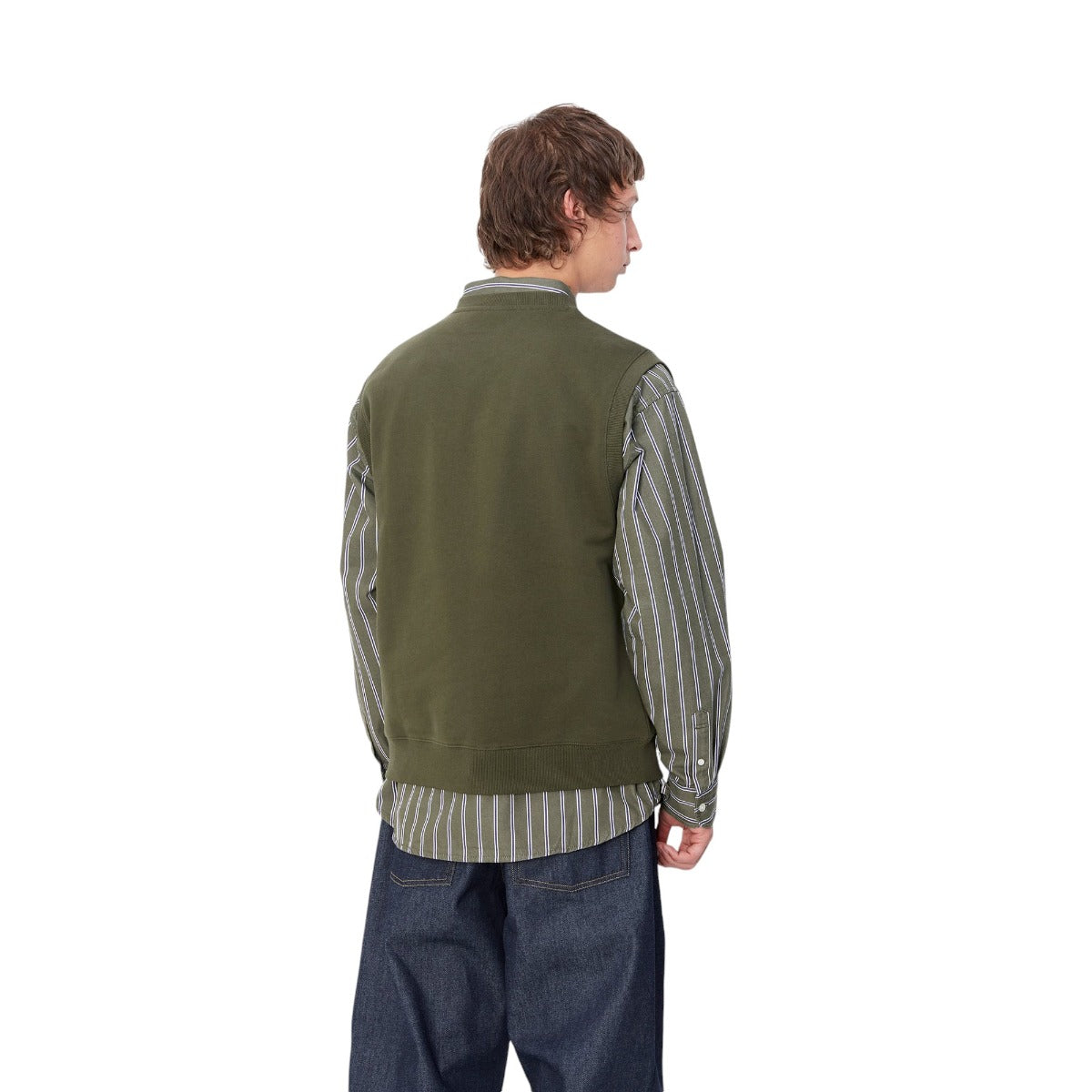 Script Vneck Vest Sweat