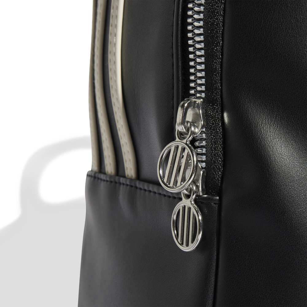 Polyurethane Backpack Outline Trefoil Black