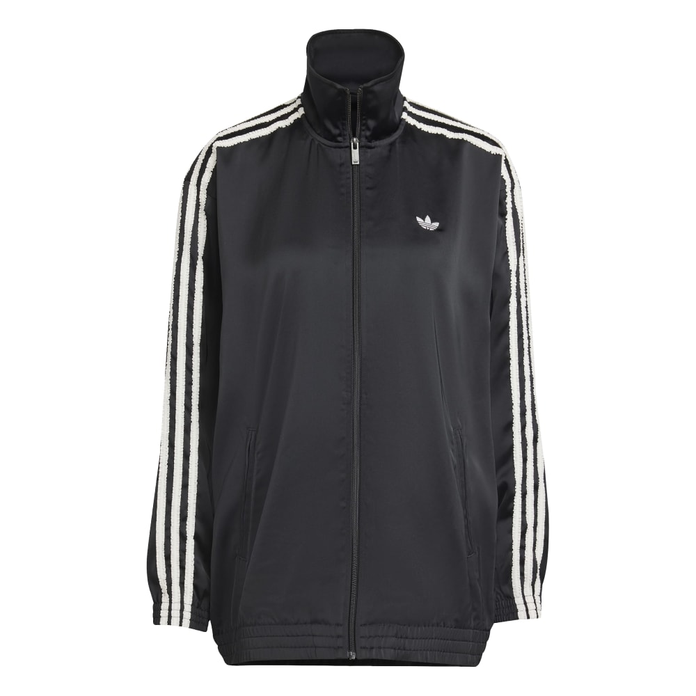 Originals Ruffle 3stripes Satin Firebird Track Jacket Black