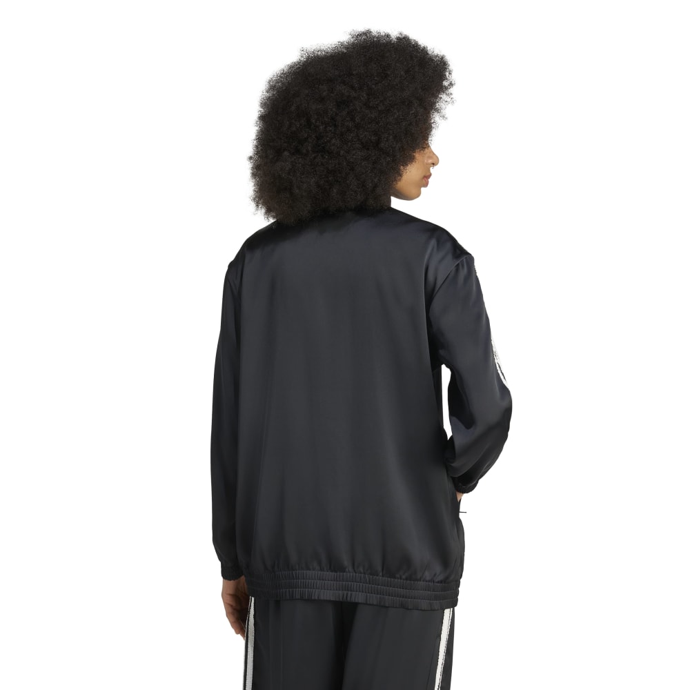 Originals Ruffle 3stripes Satin Firebird Track Jacket Black