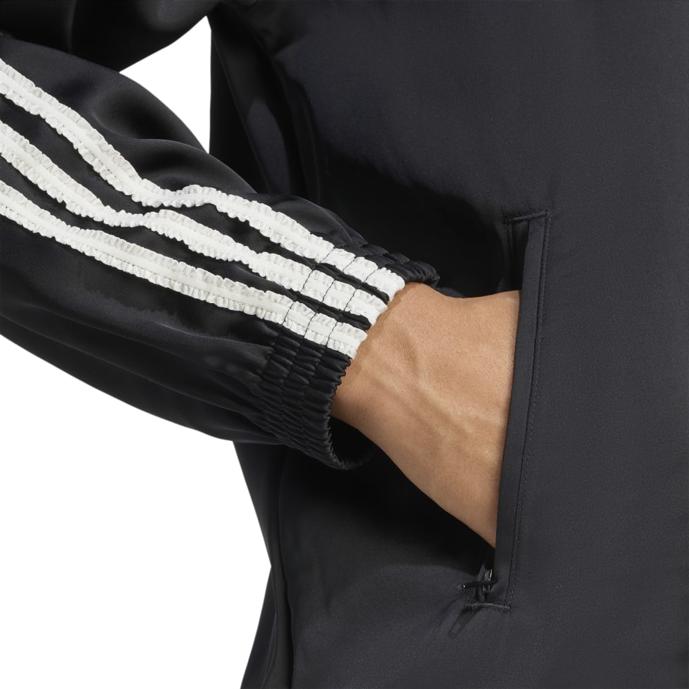 Originals Ruffle 3stripes Satin Firebird Track Jacket Black