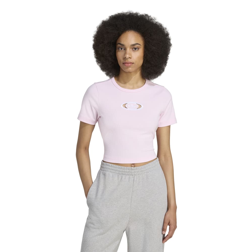 Originals Ca pus 2000 Back Cut Out Rib Tshirt Pink