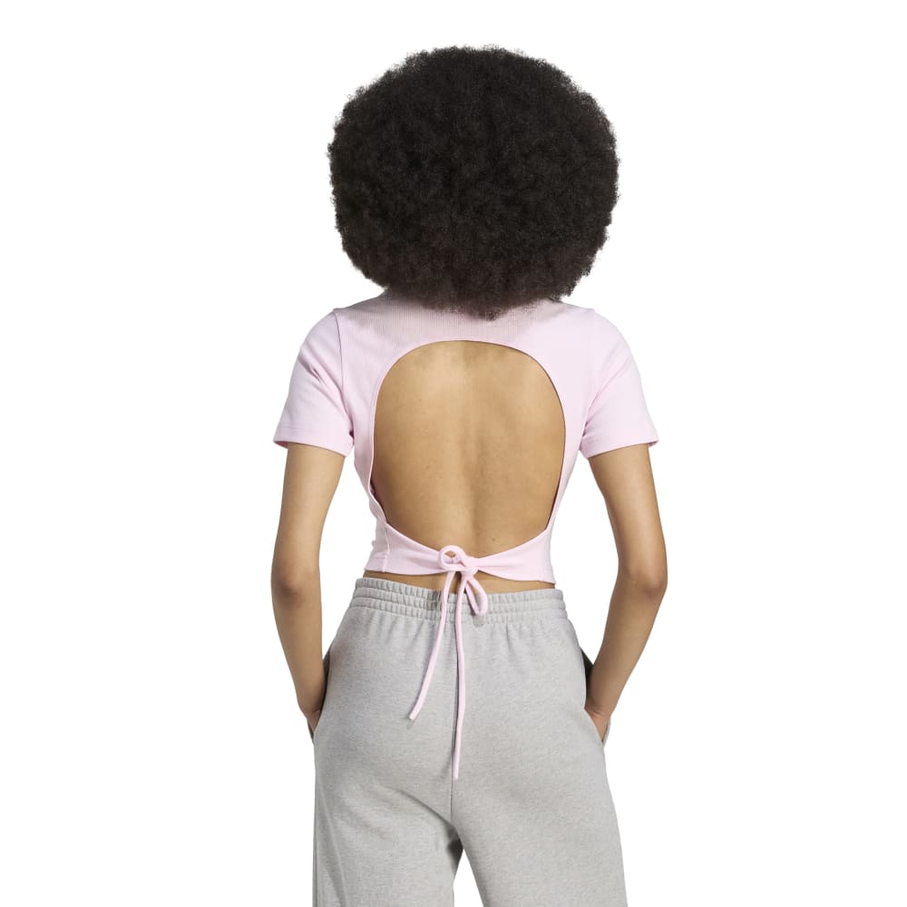 Originals Ca pus 2000 Back Cut Out Rib Tshirt Pink