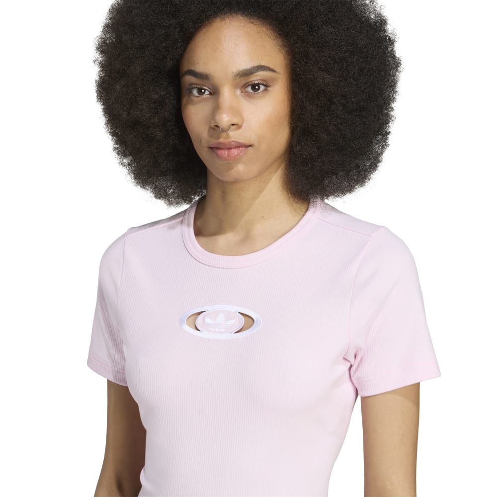 Originals Ca pus 2000 Back Cut Out Rib Tshirt Pink