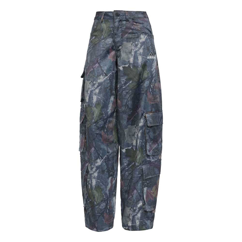 Originals Leaf Camo Print Satin Cargo Pant Black