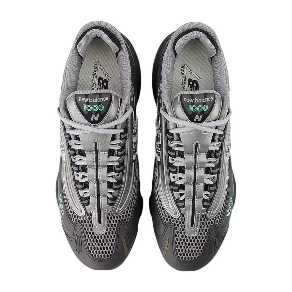 1000 Metallic Silver/lime Leaf