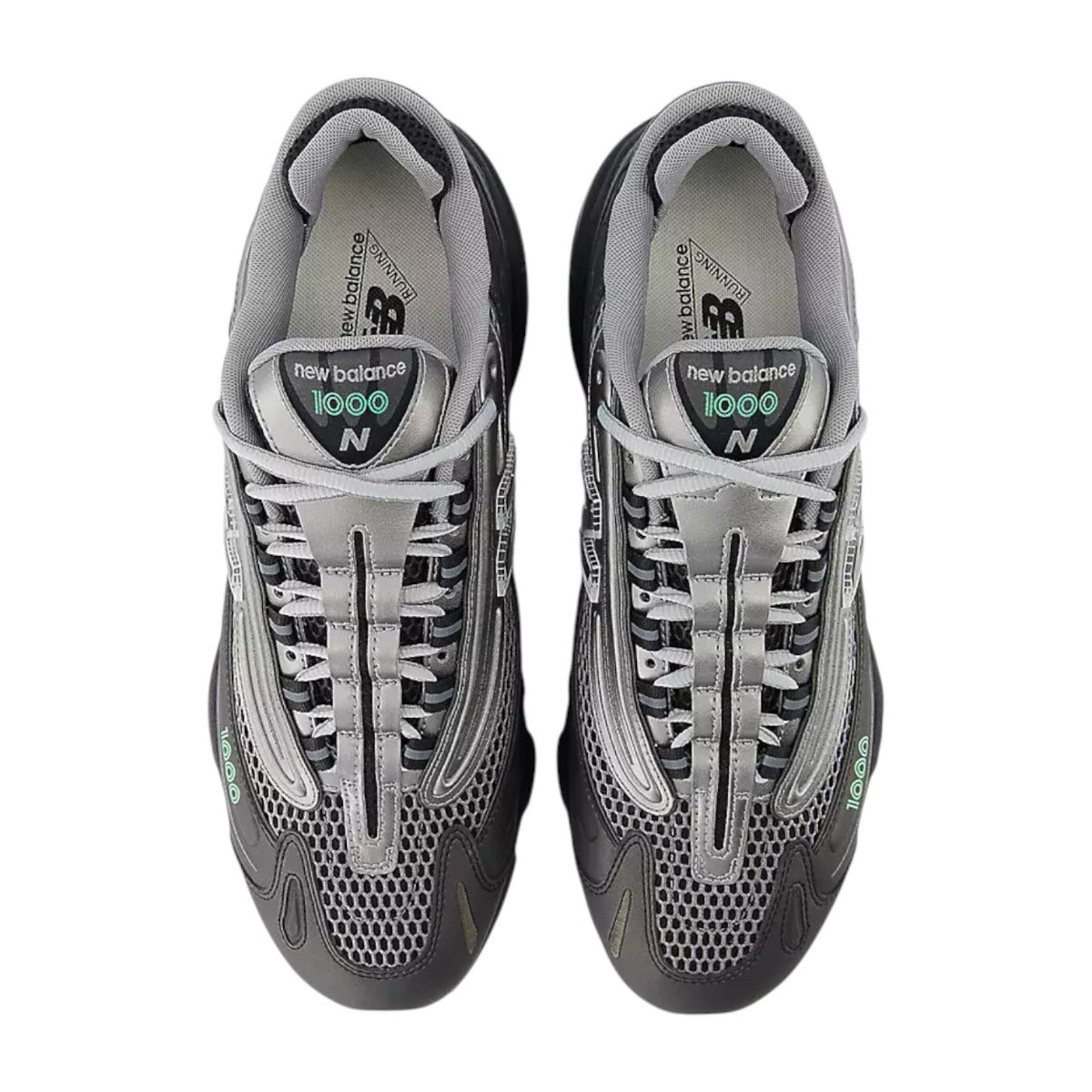 1000 Metallic Silver/lime Leaf