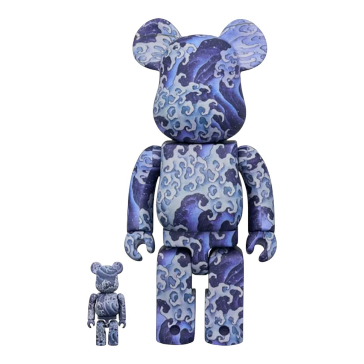 Bearbrick Katsushika Hokusai Angry Waves Onami 100% & 400% Set