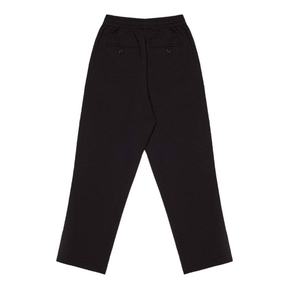 Seersucker Trousers Black
