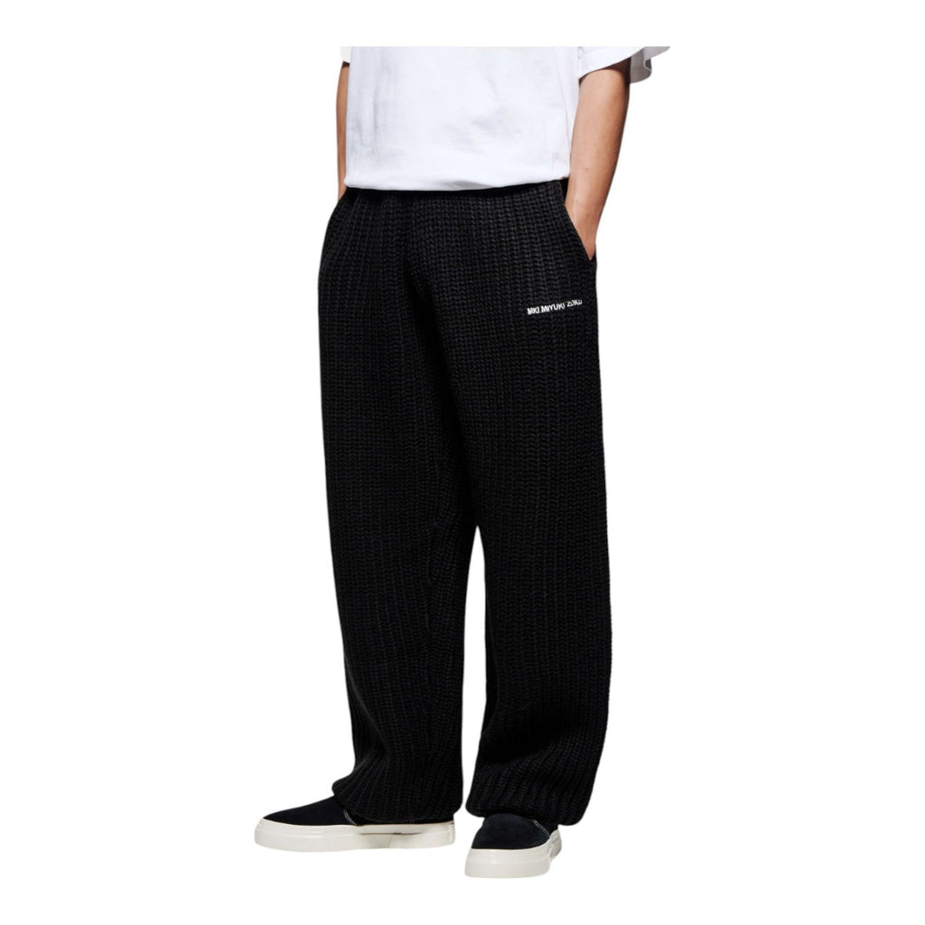Chunky Rib Knit Wide  eg Joggers
