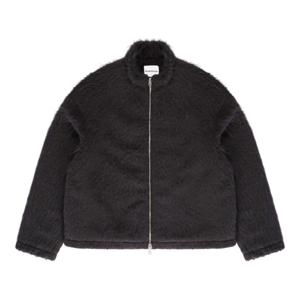 Faux Alpaca Track Jacket