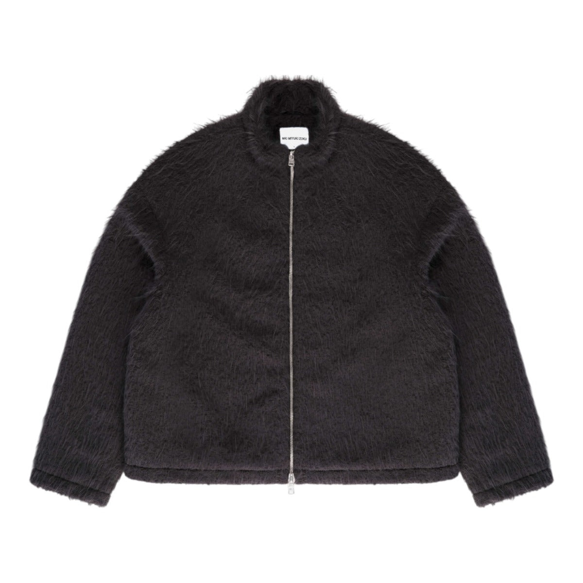 Faux Alpaca Track Jacket