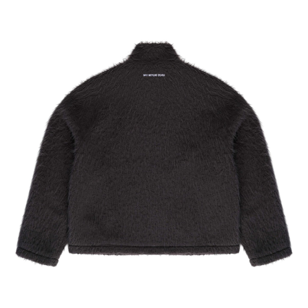 Faux Alpaca Track Jacket