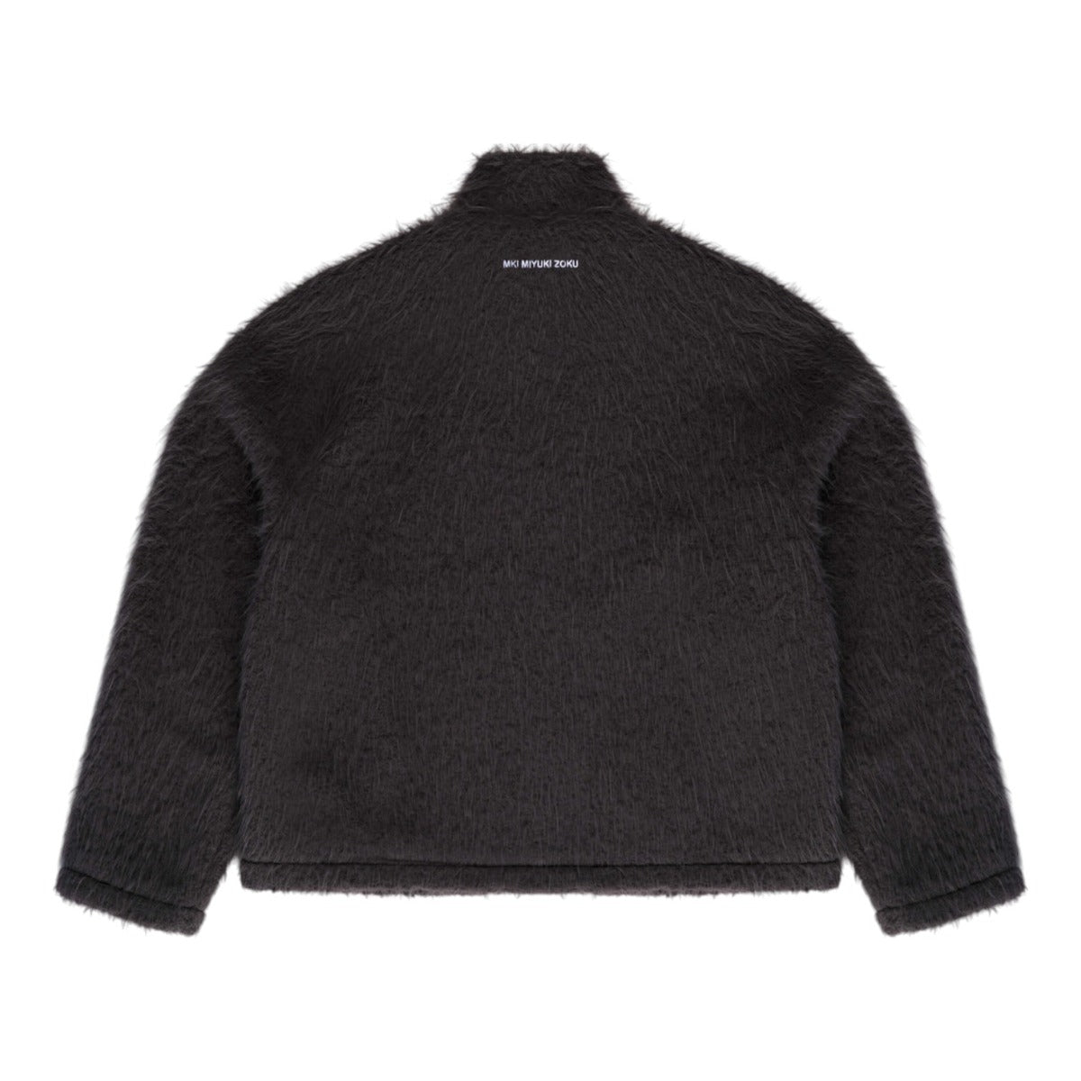 Faux Alpaca Track Jacket