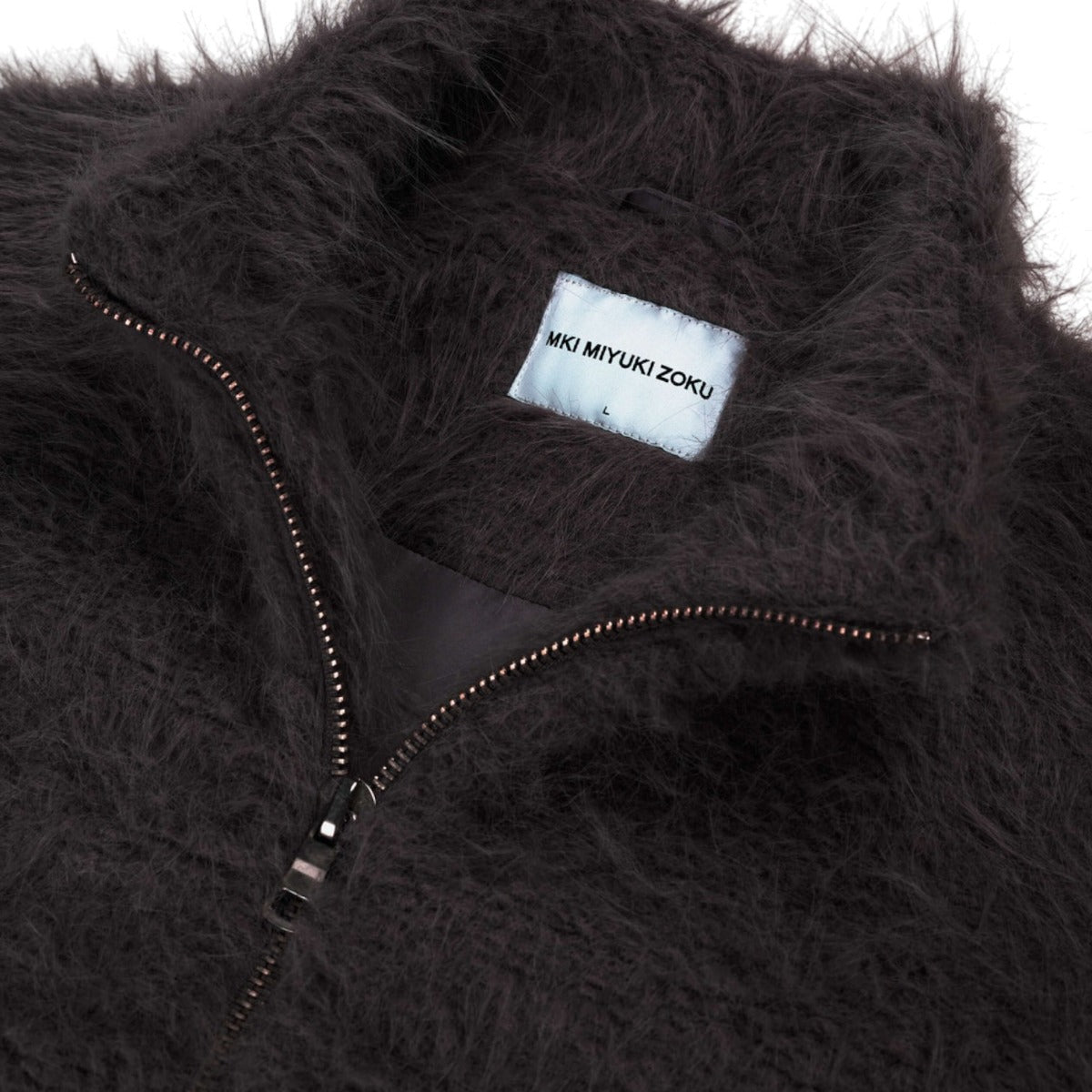 Faux Alpaca Track Jacket