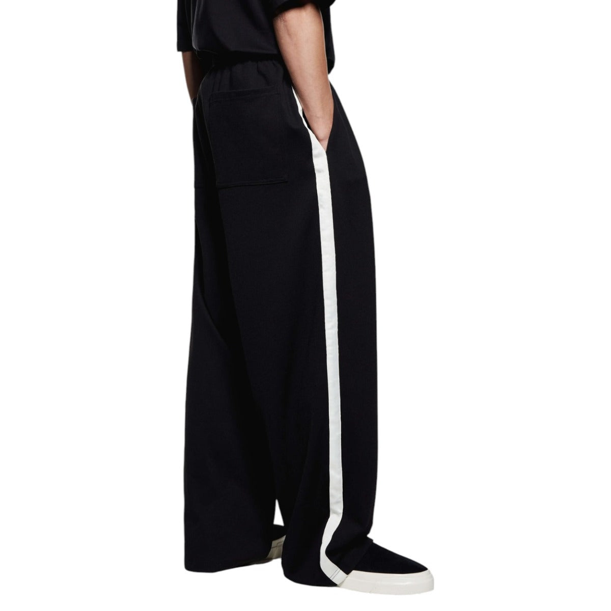 Wide Fit Poly Track Pants