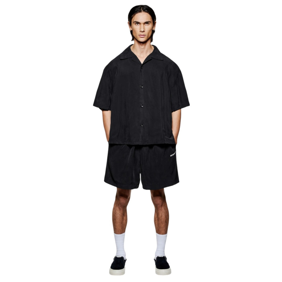 Sandwash Cupro Vacation Shirt Black