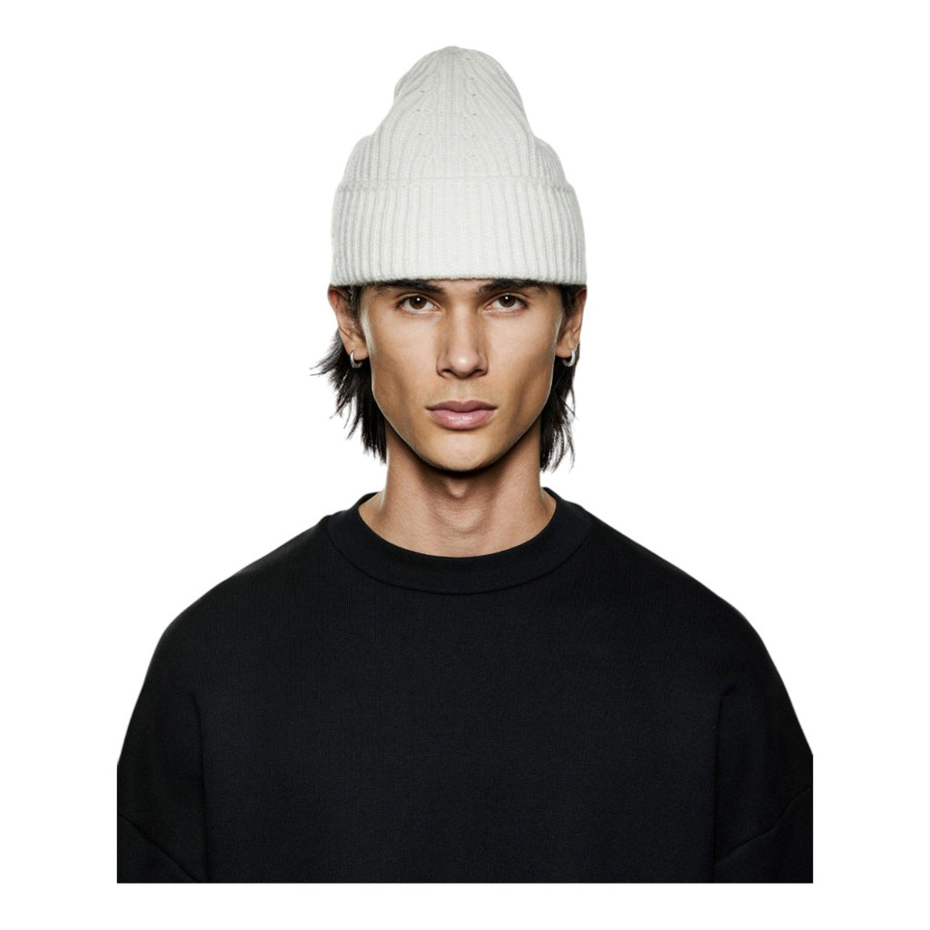 Cashmere Ribbed Beanie