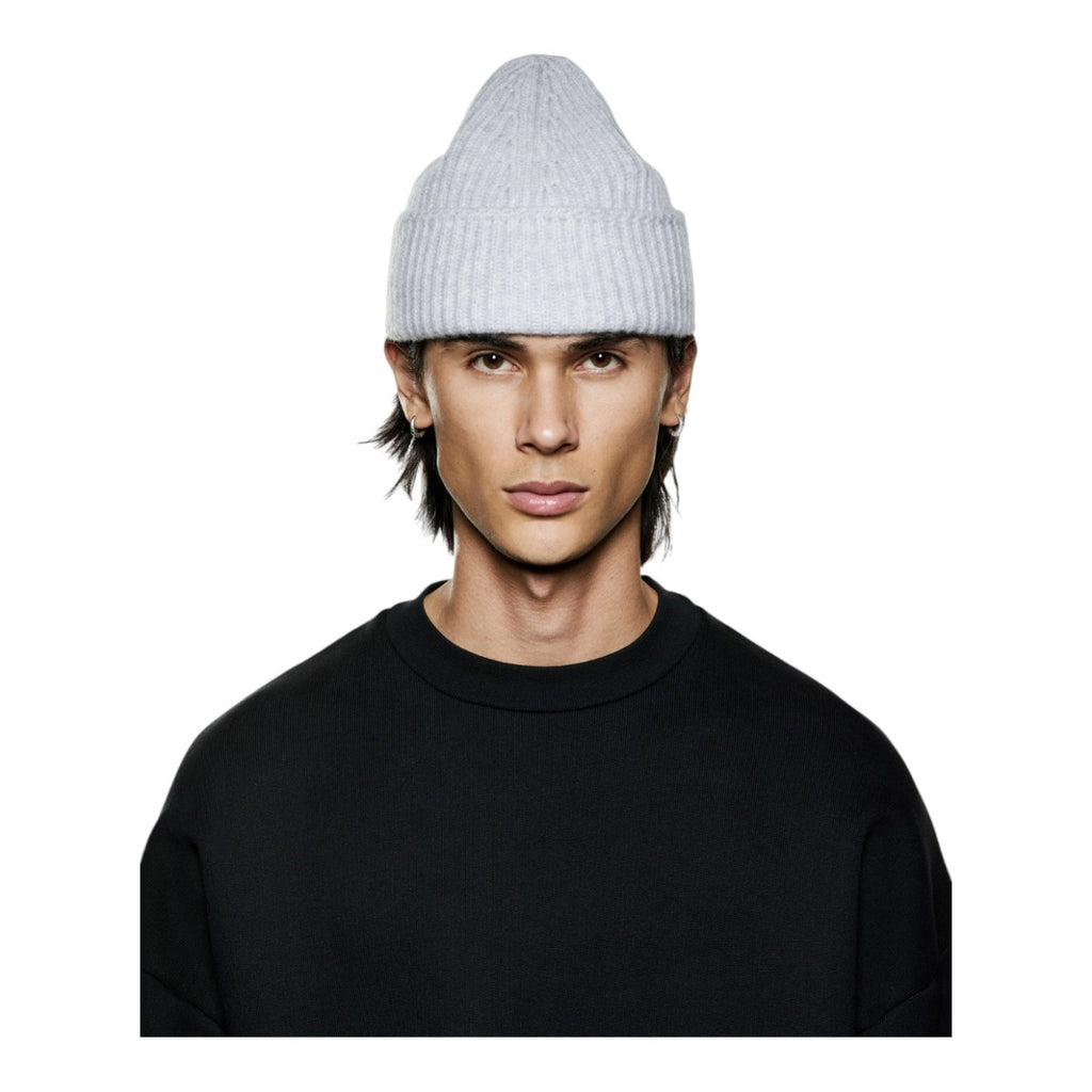 Cashmere Ribbed Beanie
