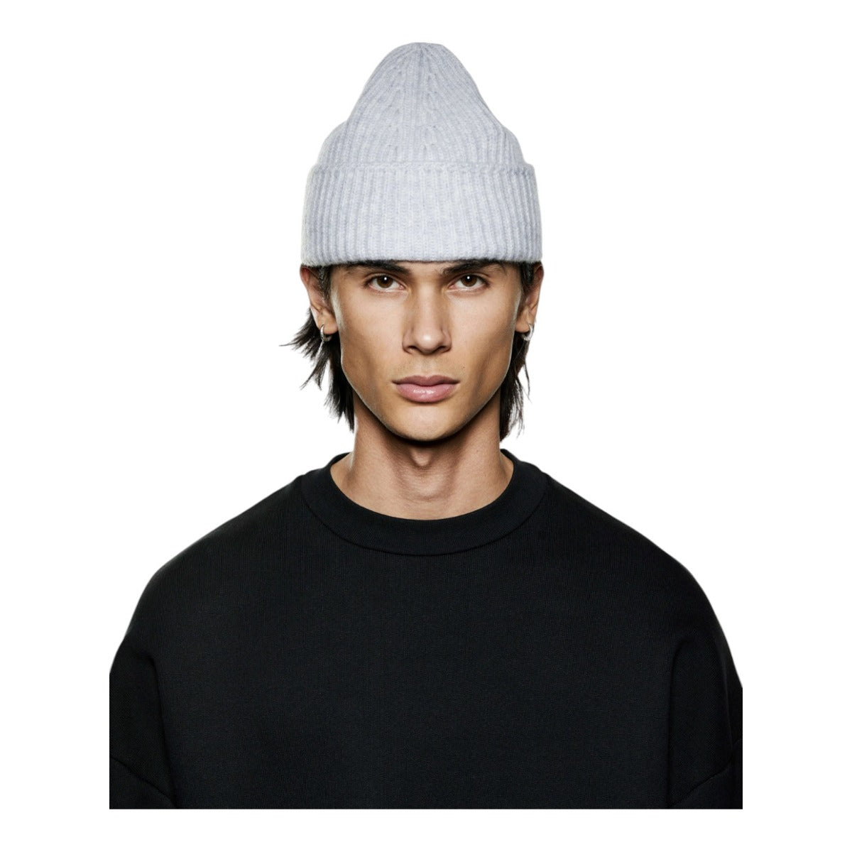 Cashmere Ribbed Beanie