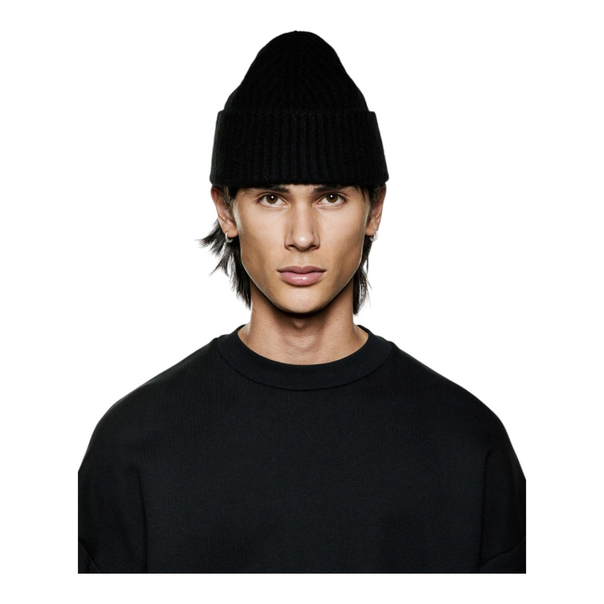 Cashmere Ribbed Beanie