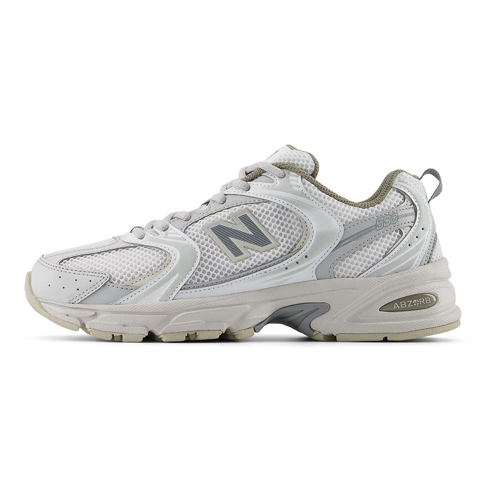 New Balance 530 Mesh Synt Bianco Argento