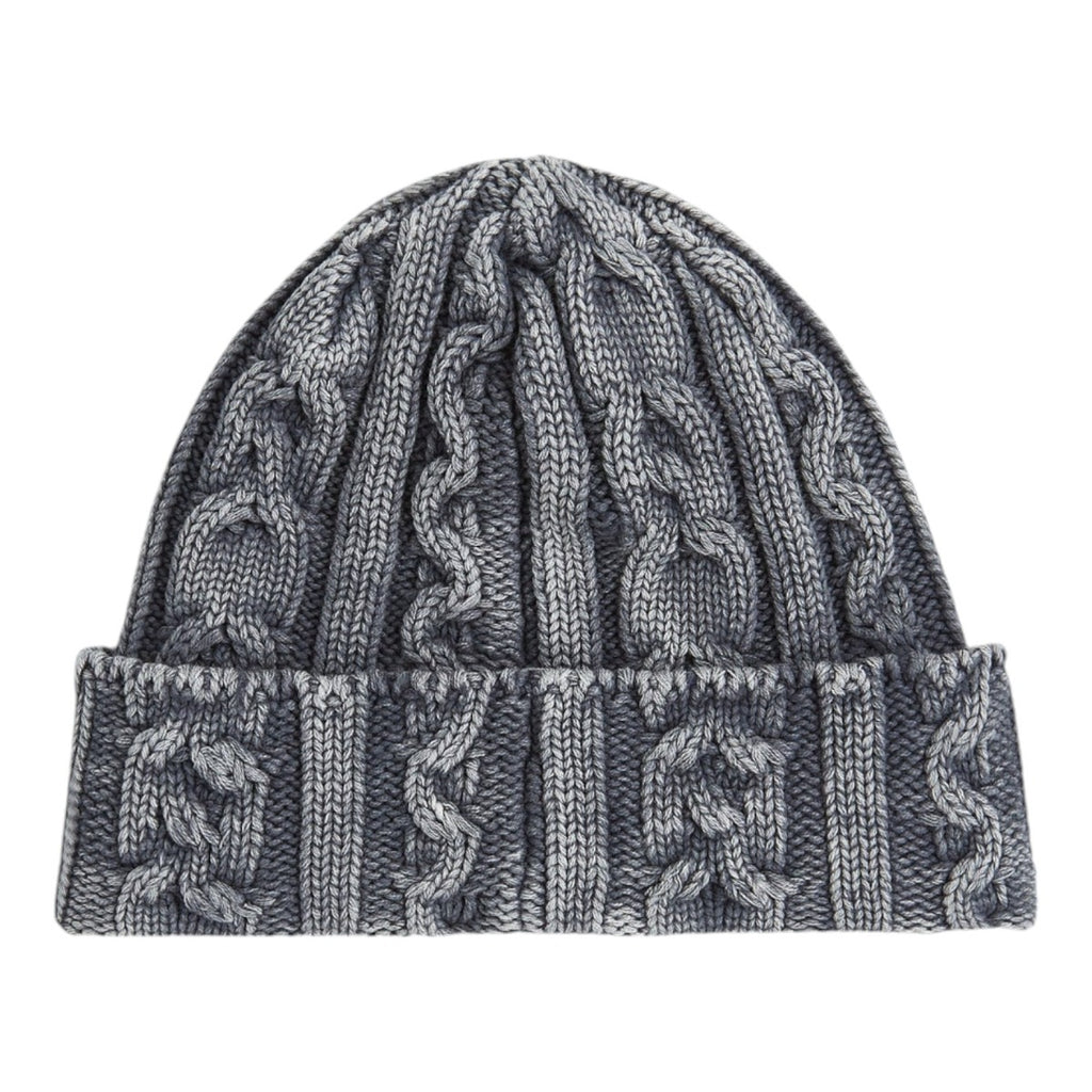 Cold Dyed Cable Knitted Beanie