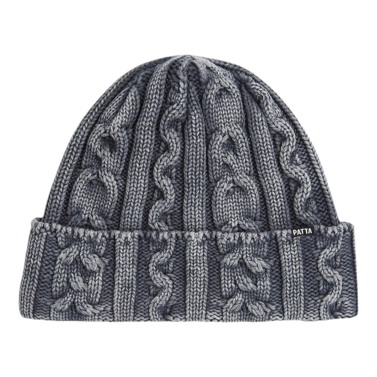 Cold Dyed Cable Knitted Beanie