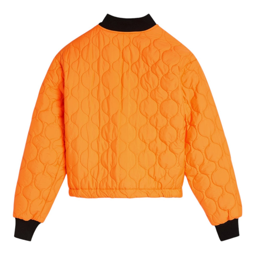 Nature Print Reversible Canvas Bomber Jacket