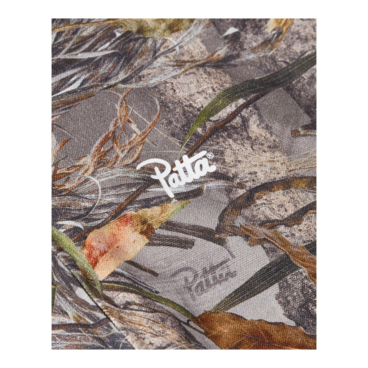 Nature Print Reversible Canvas Bomber Jacket