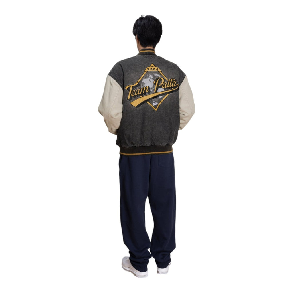 Homerun Denim Varsity Jacket