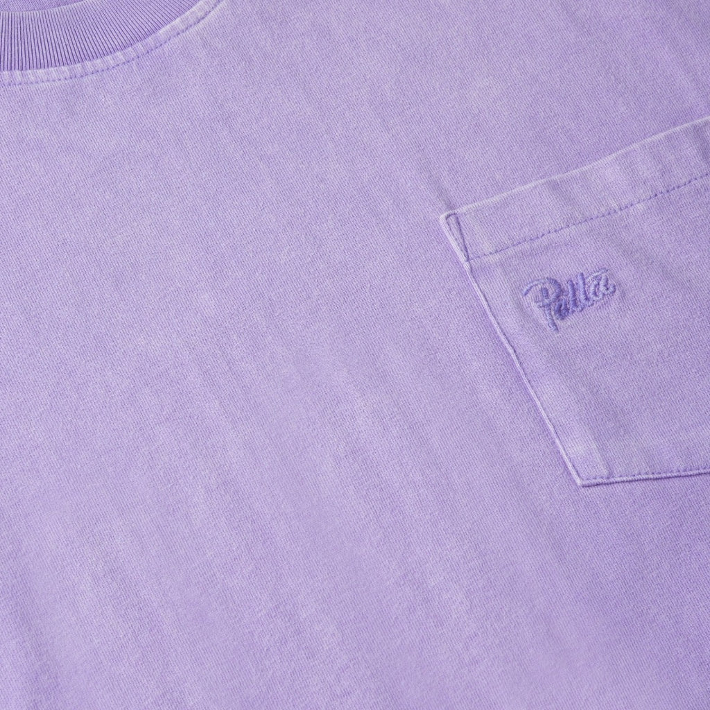 Basic Washed Pocket Tshirt Purple