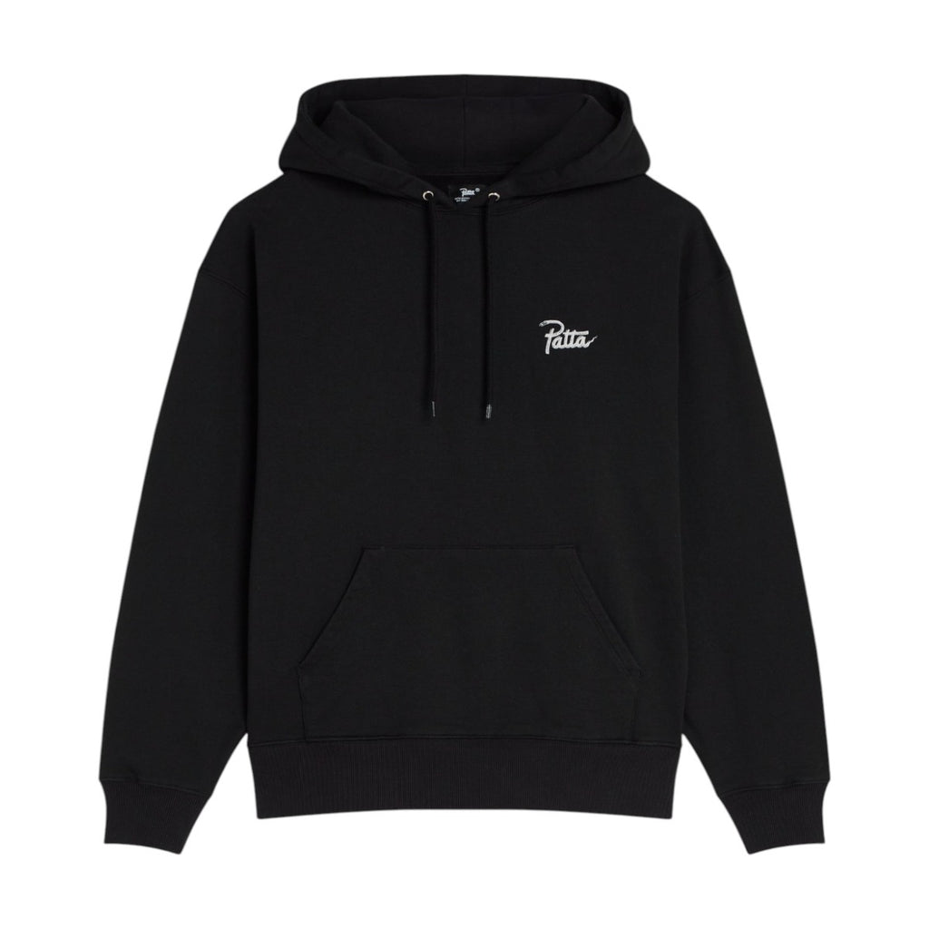 Snake Heart Boxy Hooded Sweater Black