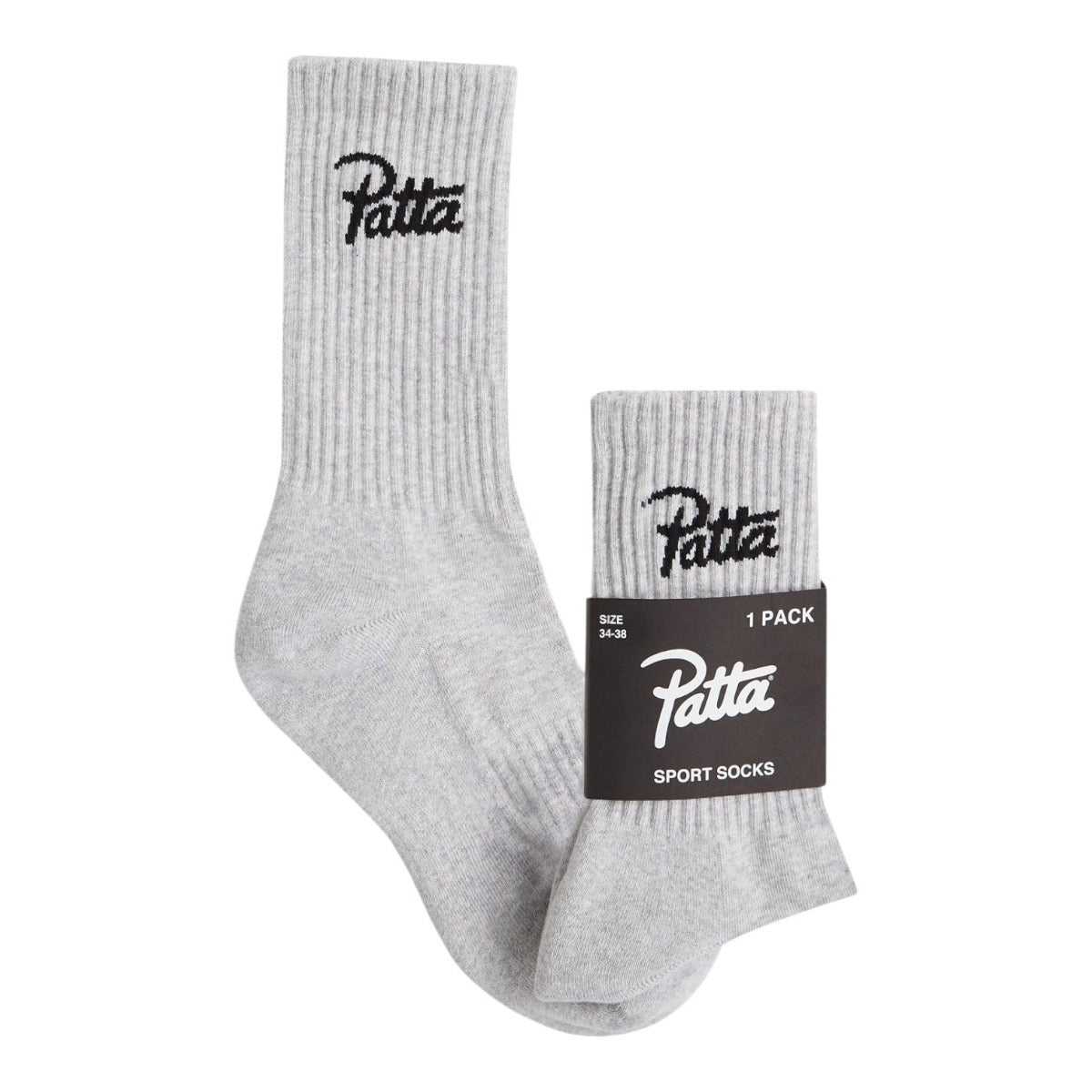 Script Logo Sports Sock Grey