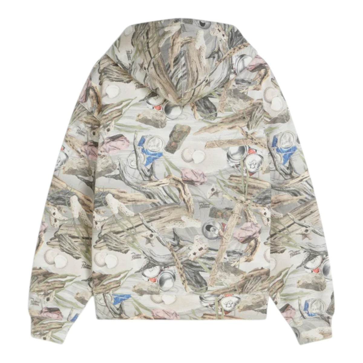 Beach Print Boxy Hooded Sweater