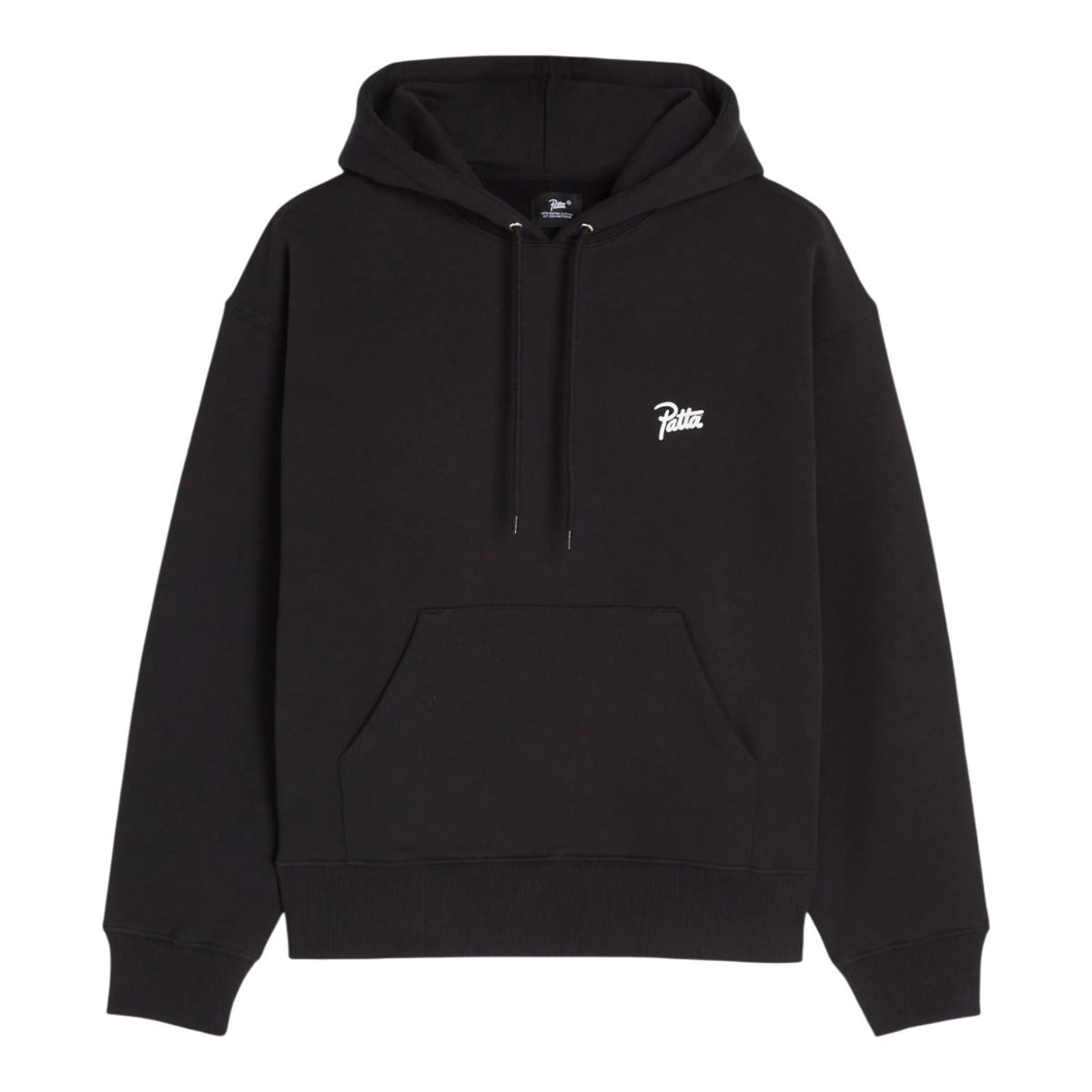 Embroidered Fire Panther Hooded Sweater Black