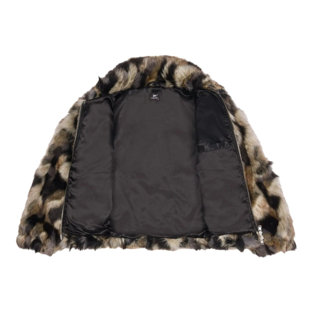 Faux Fur Patchwork Jacket Multi