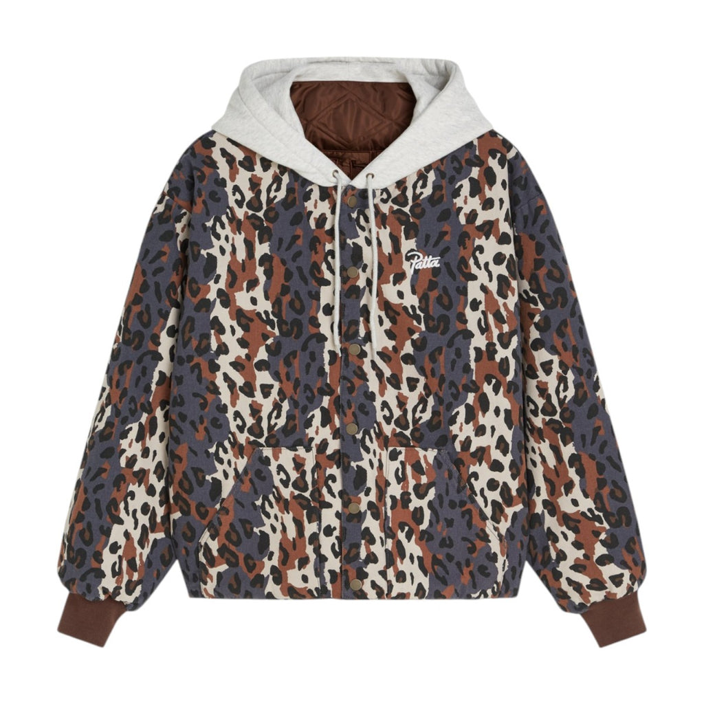 City  eopard Reversib e Bomber Jacket